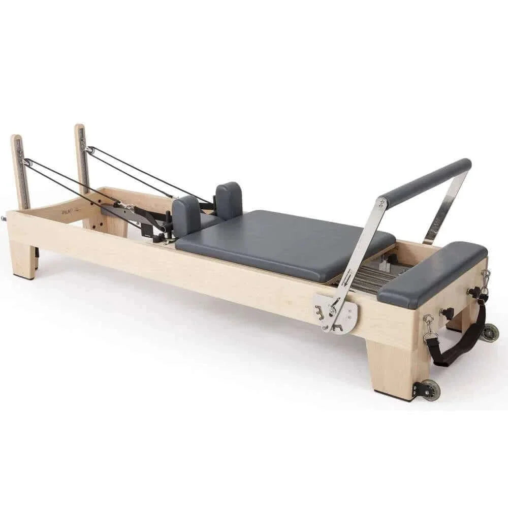 Elite-Pilates-Reformer aus Holz für Profis und Zuhause