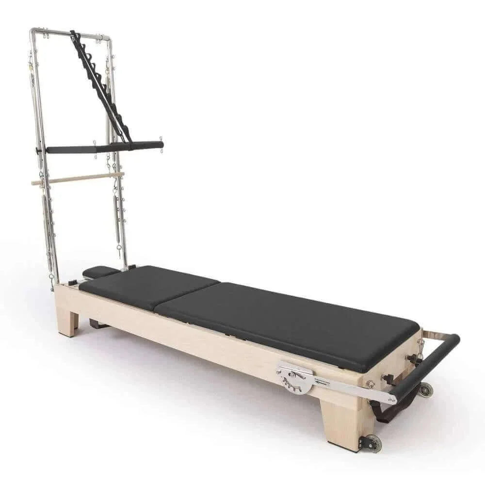 Reformer Pilates Elite en Bois avec Tour et Accessoires